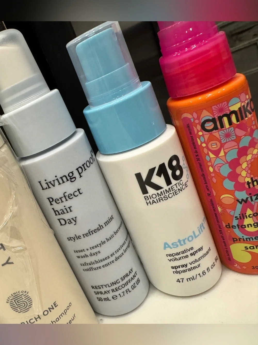 Luxury Hair Care Travel Bundle | Color Wow,K18,FentyHair,LivingProof & Amika 7pc